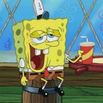 SpongeBob with a soda Meme Generator - Imgflip