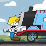 Freetime | SCHOOL; MY FREE TIME | image tagged in getting hit | made w/ Imgflip meme maker