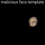 malicious face template template