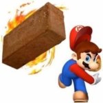 Mario Throws a Brick meme