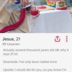 Jesus profile tinder
