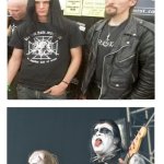 Gaahl and King ov Hell was a catastrophe to say the least | image tagged in name a more iconic duo,metal,heavy metal,music | made w/ Imgflip meme maker