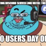 https://discord.gg/7dAgP83V I kinda need members, perhaps you can help out! :) | POSTING DISCORD SERVER LINK UNTILL THERE ARE; 100 USERS DAY ONE | image tagged in gifs,discord | made w/ Imgflip video-to-gif maker