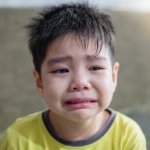crying asian kid