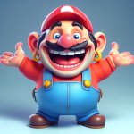 super mario happy