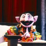 Count Von Count Dressed Colorfully