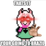 YOUR GOING TO BRAZIL RALSEI