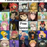 favorite character bingo 3 | 3 | image tagged in favorite charecter bingo,numbers,anime,cartoons,video games,movies | made w/ Imgflip meme maker