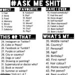 Ask me things meme