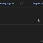 Blank Google Translate template