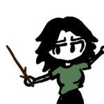 ashley with a stick