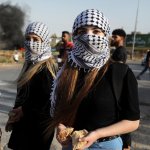 Palestinian keffiyeh women JPP