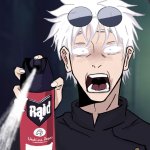 Gojo spray meme