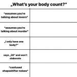Alignment Body Count Template