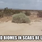 Haha funni desert badlands | ARID BIOMES IN SCABS BE LIKE | image tagged in gifs,aridbiome,tumbleweed,scabs | made w/ Imgflip video-to-gif maker