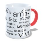 Taza feliz de la felicidad