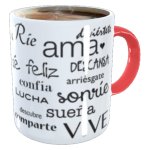 Taza de café feliz motivacional