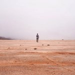 Man Alone in Desert