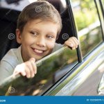Kid Looking Out Car Window