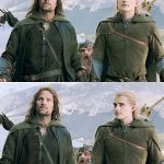 Aragorn, Gimli, Legolas