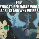 I know now, RIP Doge. | POV: 
ME FR TRYING TO REMEMBER WHO THE HELL KABOSU IS AND WHY WE’RE SAD | image tagged in raditz explains,doge,kabosu,rip,anime,dbs | made w/ Imgflip meme maker