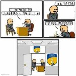Worst University Ever ? | ATTENDANCE; WHAT IS THE BEST WAY TO BLACKMAIL STUDENTS; WELCOME ABOARD | image tagged in you are hired | made w/ Imgflip meme maker
