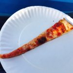 super thin pizza slice