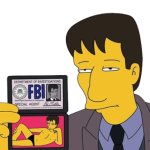 Fox Mulder With Badge Simpsons