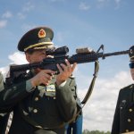 Chinese General with an M4A1