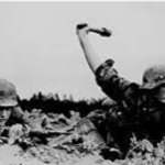 Werhmacht Soldier throwing grenade low quality