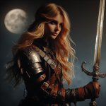 blonde female warrior