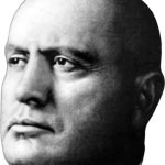 Mussolini face