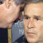 George Bush being briefed on 9/11