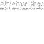 Alzheimer Bingo