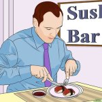 Sushi with a knife and fork