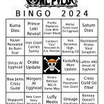 One piece 2024 Bingo