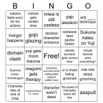 Jujutsu kaisen Bingo meme