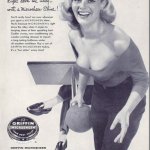 Griffin Microsheen 1950s daring ad