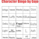 Favourite character Bingo By Gojo