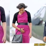 Michelle obama grabs her dong