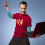 Sheldon laptop meme