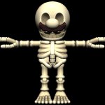Skeleton Mario meme