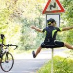 cyclist hits sign