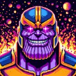 Thanos Purple Eyes Glow