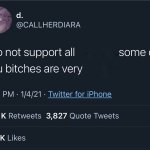 I do not support all women