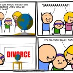 Son causes a divorce