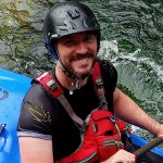 Happy kayaker