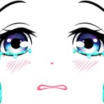 crying anime eyes transparent