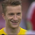 Reus and Lewandowski smile GIF Template