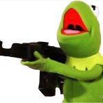 Kermit with a gun